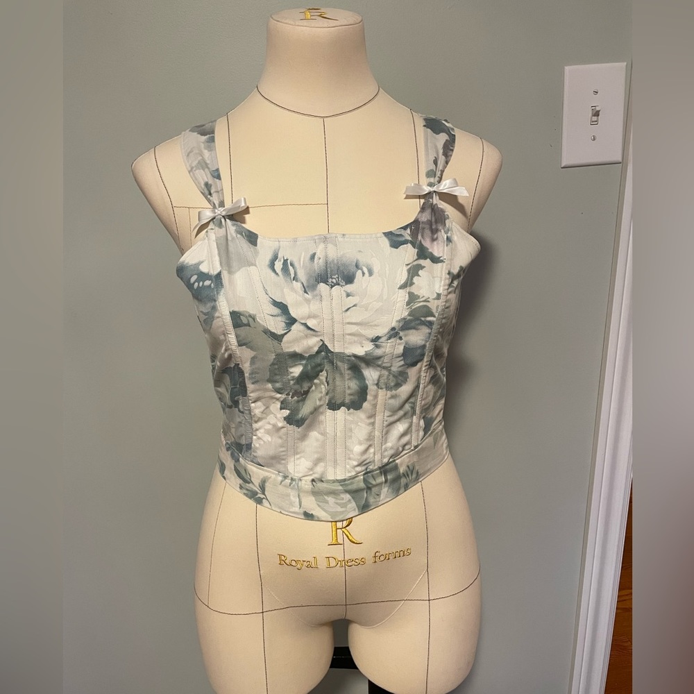 Handmade Floral Corset Top